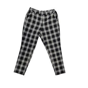 Hot Topic Juniors Xl Black White Plaid Pants